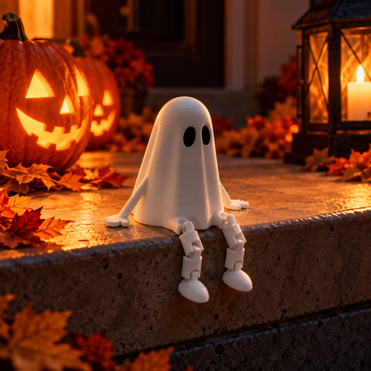 Duch Halloween z Ruchomymi Nogami Figurka Jesienna Dekoracja Ozdoba