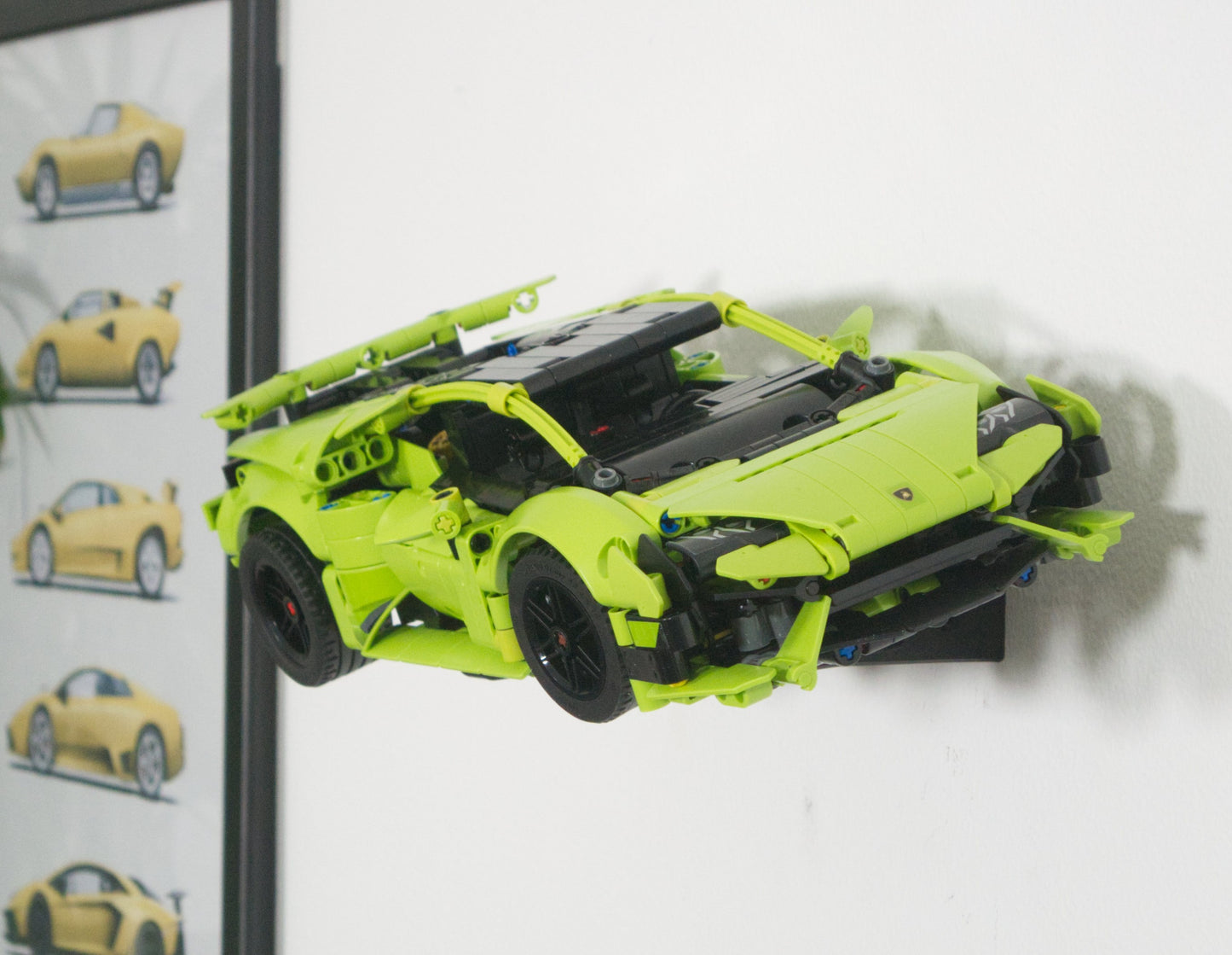 Uchwyt na ścianę na zestaw LEGO 42161 Lamborghini Huracan + Uchwyt pionowy