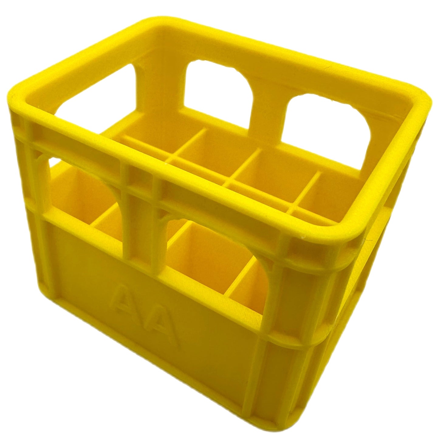 Organizer na baterie AA koszyk etui - żółty