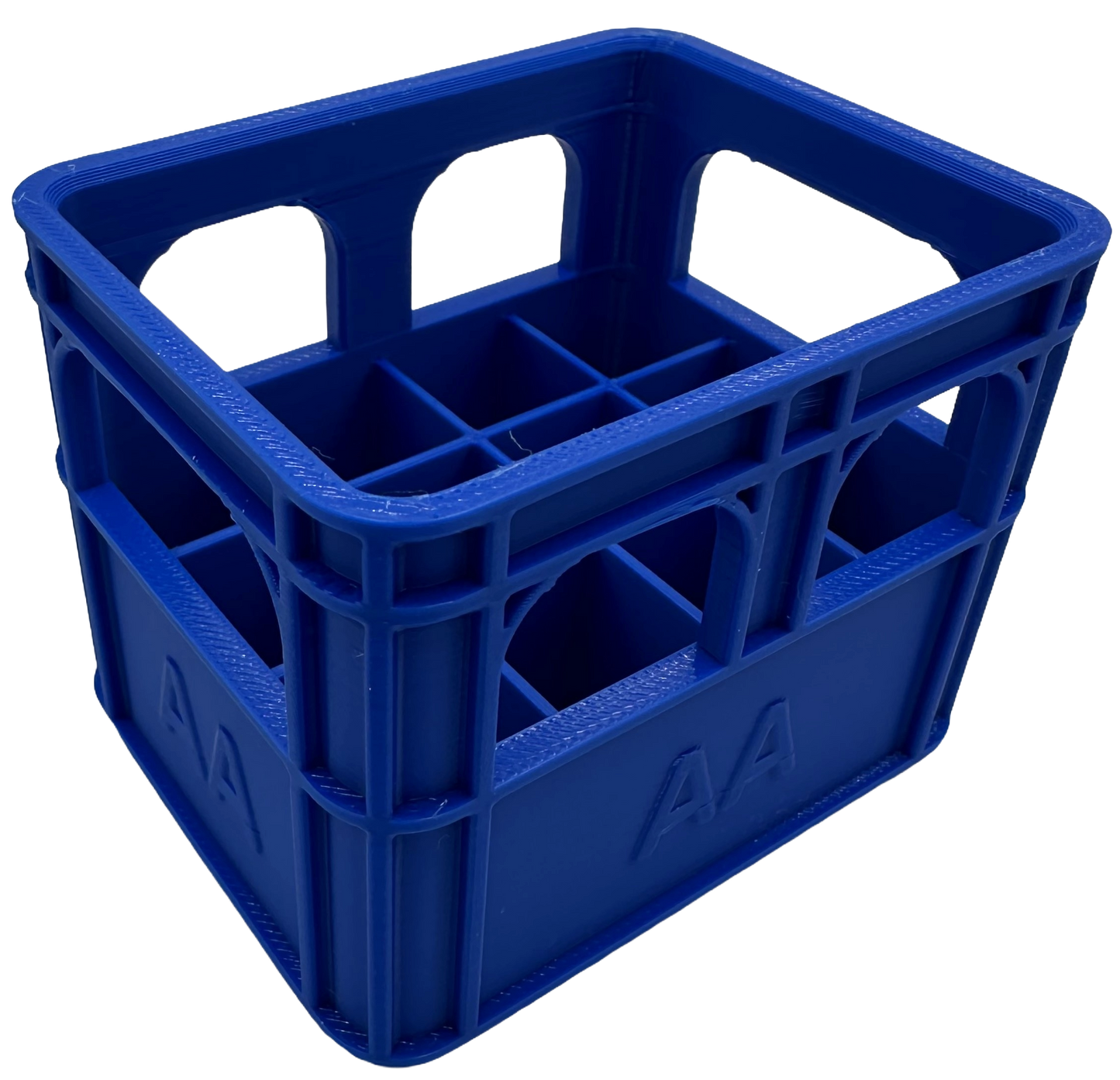 Organizer na baterie AA koszyk etui - niebieski