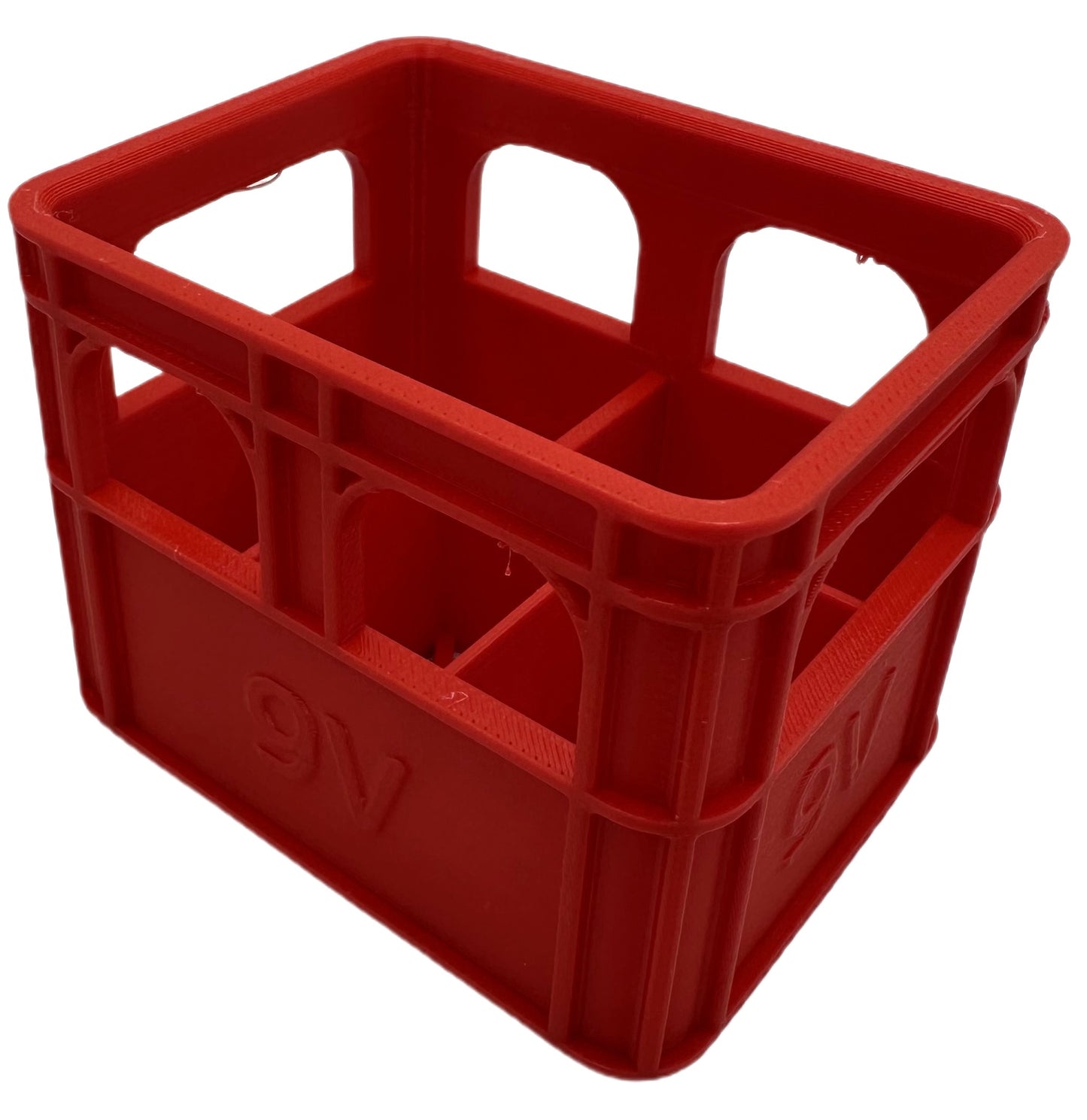 Organizer na baterie 9V koszyk etui - czerwony