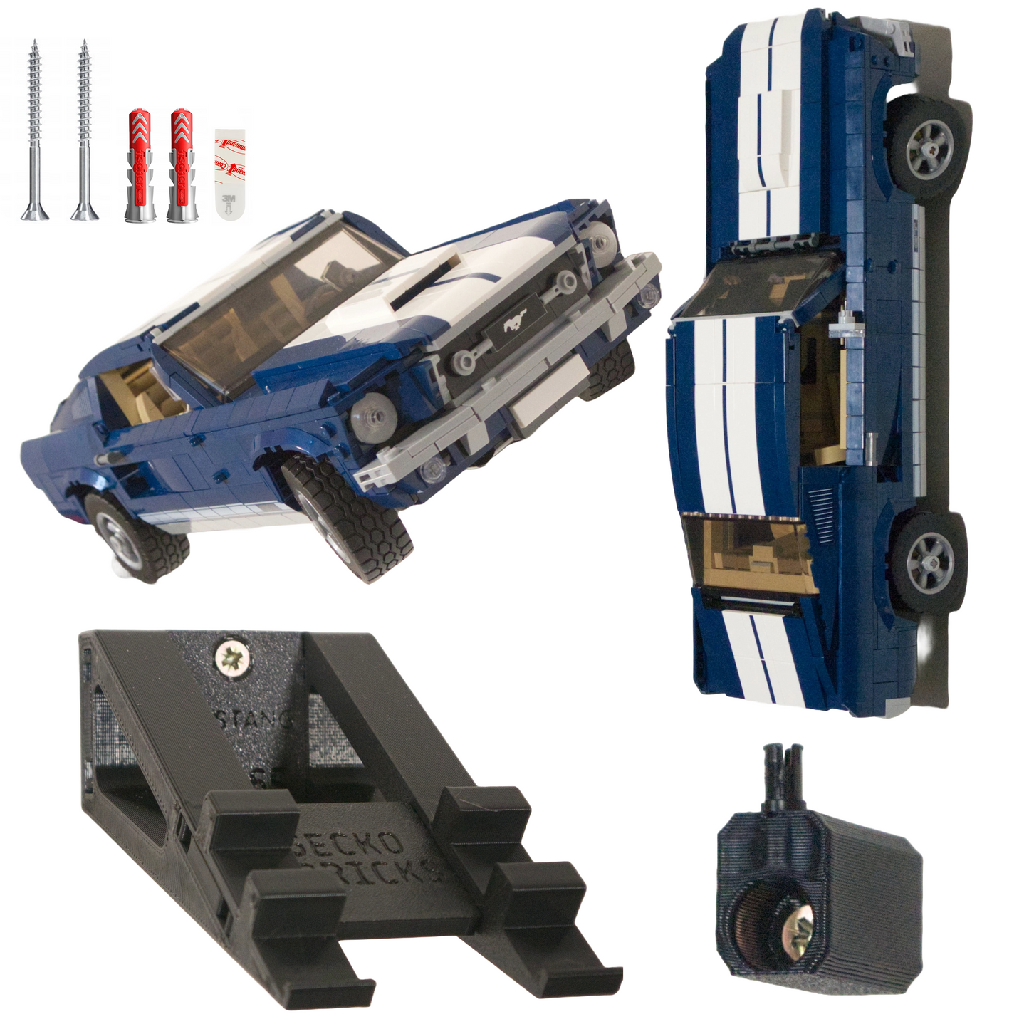 Uchwyt na ścianę na zestaw LEGO 10265 Ford Mustang Creator