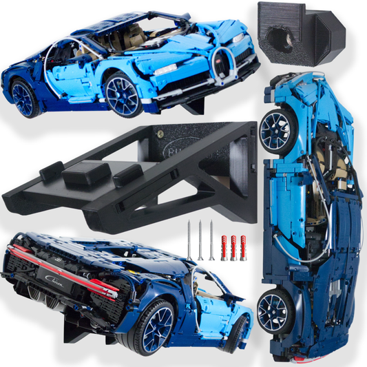 Uchwyt na ścianę 2 pozycje stojak na zestaw LEGO 42083 Technic Bugatti Chiron