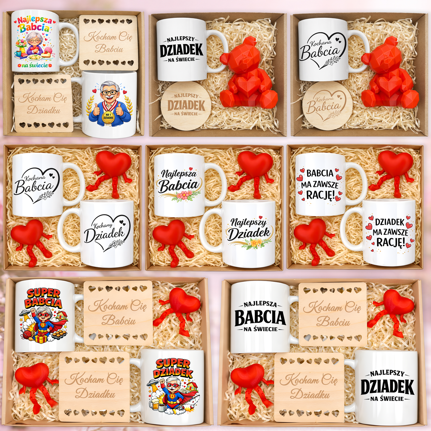 Zestawy prezentowe - Dzień Babci i Dziadka