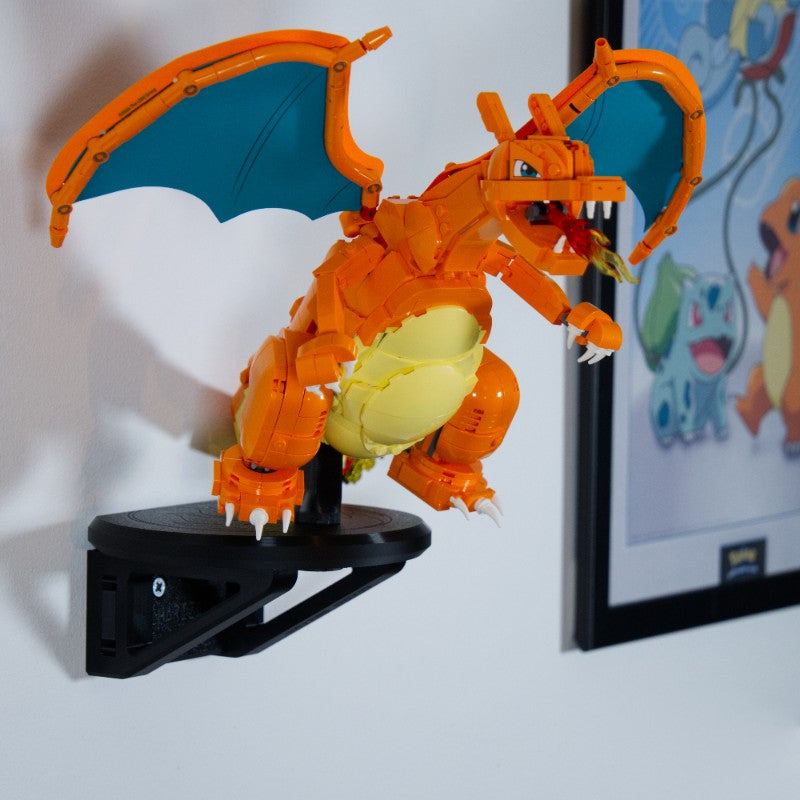 Charizard z Zestawu 72153 - Uchwyt Na Ścianę Wieszak Naścienny Na LEGO
