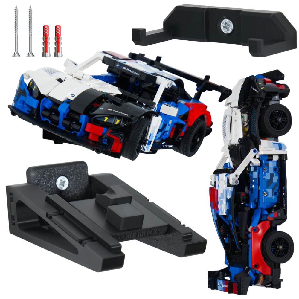 BMW M4 GT3 42226 - Uchwyt Na Ścianę Wieszak Na LEGO - Poziomy i Pionowy