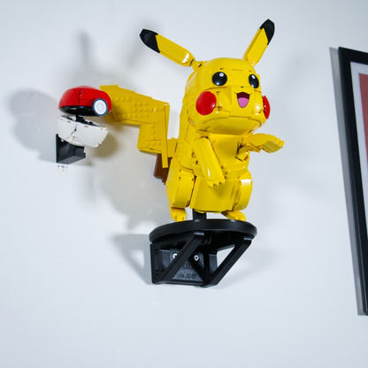 Pikachu i Pokeball 72152 - Uchwyt Na Ścianę Wieszak Naścienny Na LEGO