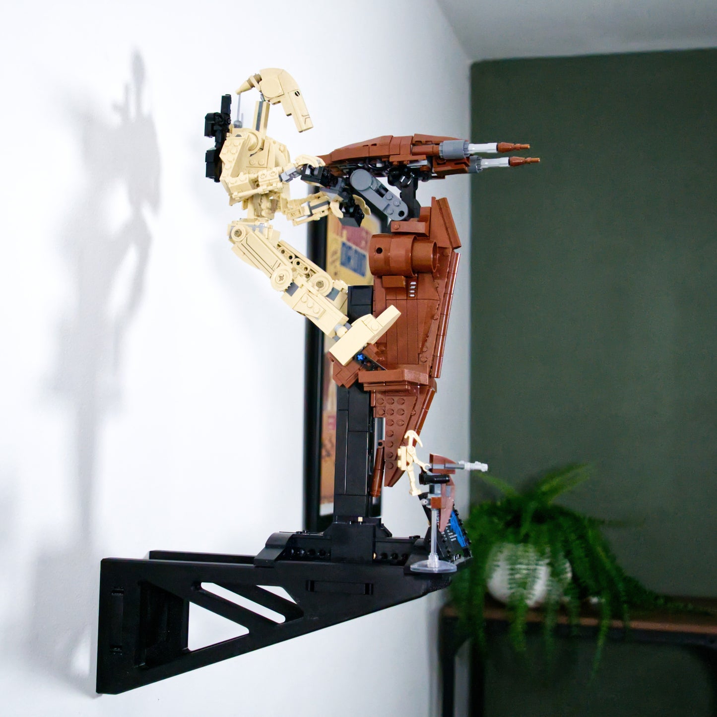 Droid Bojowy z Platformą STAP 75428 - Uchwyt Na Ścianę Wieszak Na LEGO