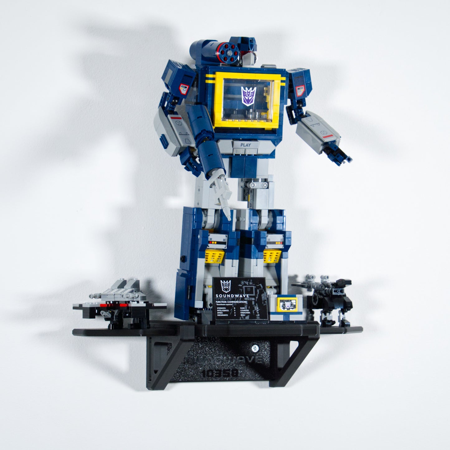 Transformers Soundwave 10358 - Uchwyt Na Ścianę Wieszak Naścienny Na LEGO