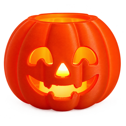 Dynia Halloween Lampion ze Świeczką LED Dekoracja Jesienna Ozdoba