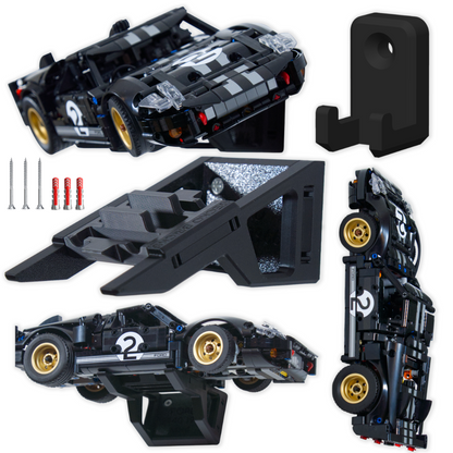 Ford GT40 MKII 1966 42223 - Uchwyt Na Ścianę Na LEGO - Poziomy i Pionowy