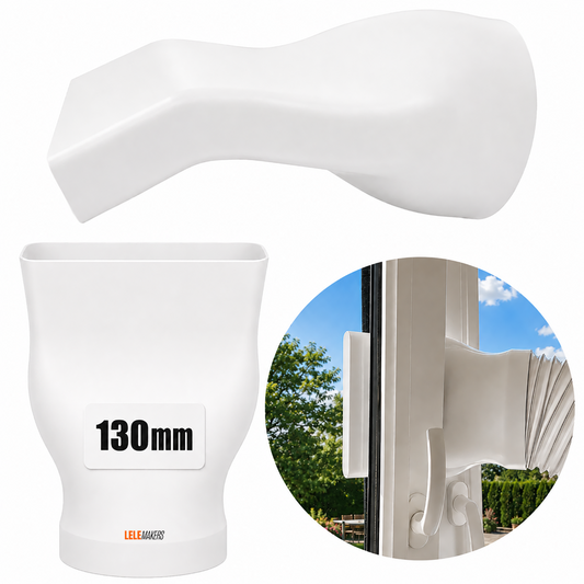 Adapter Wyjścia Klimatyzacji 130mm FI130 Do Uchylnego Okna Jednoczęściowy