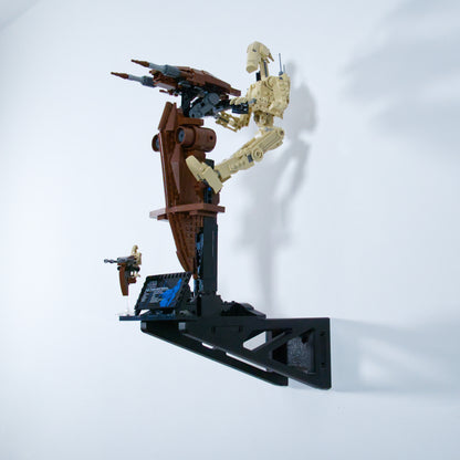 Droid Bojowy z Platformą STAP 75428 - Uchwyt Na Ścianę Wieszak Na LEGO