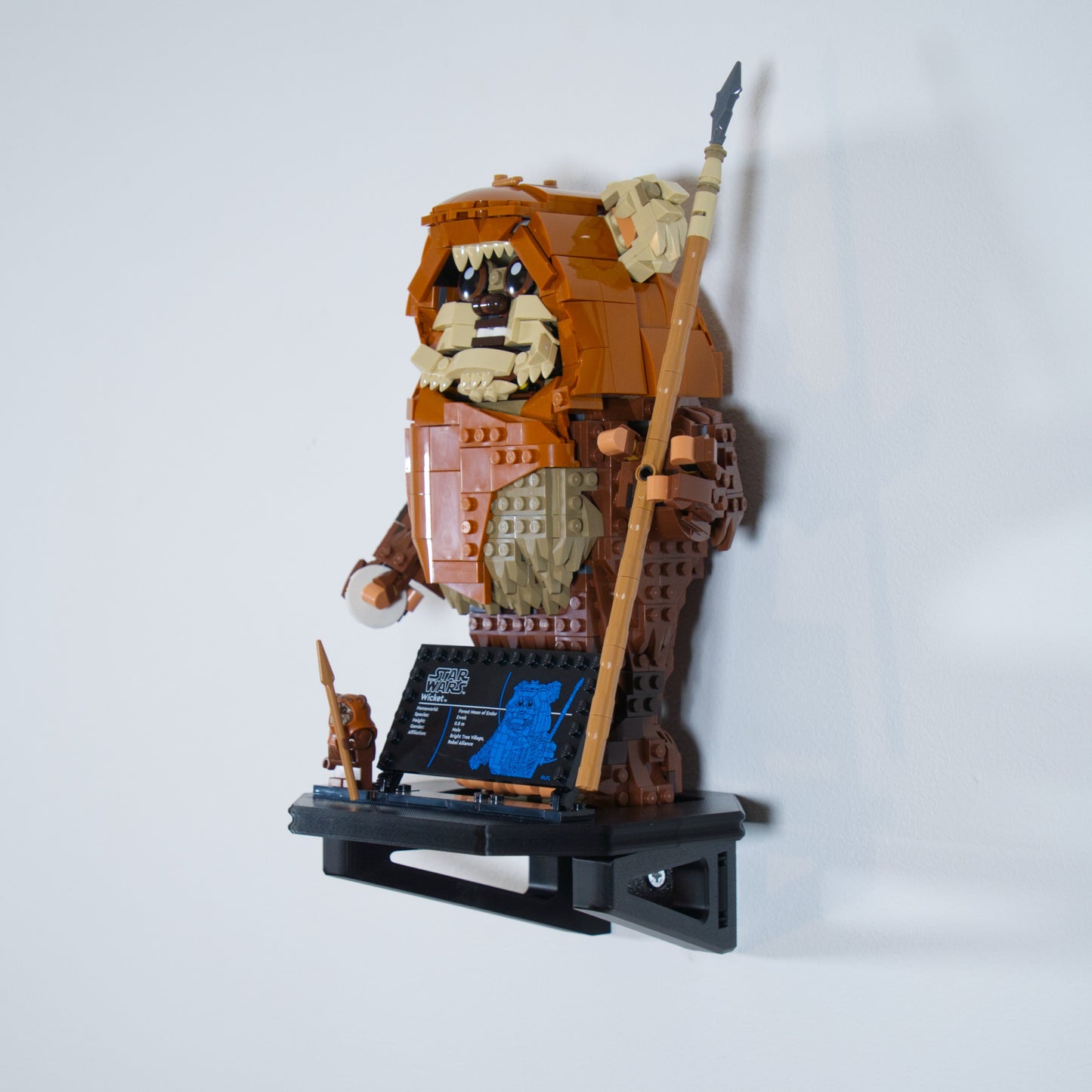 Ewok Wicket 75430 - Uchwyt Na Ścianę Wieszak Naścienny Na LEGO Star Wars