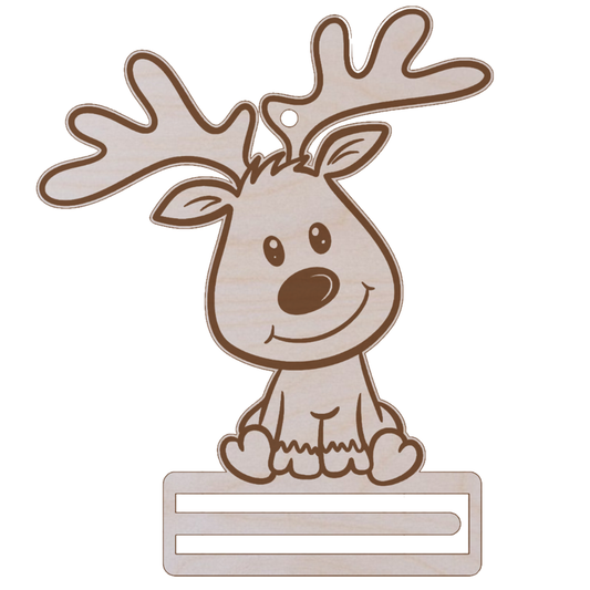 Renifer Zawieszaka Na Pieniądze Banknot Bombka Prezent Świąteczny Voucher