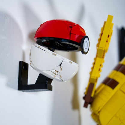 Pikachu i Pokeball 72152 - Uchwyt Na Ścianę Wieszak Naścienny Na LEGO