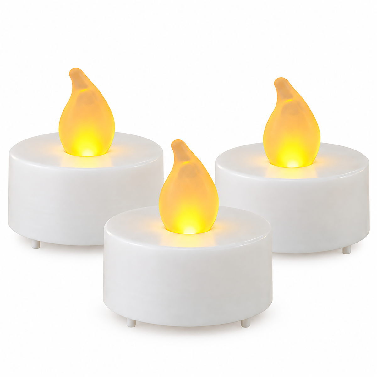 3 Duszki Duchy Halloween Lampiony Dekoracyjne + 3 Świeczki LED Zestaw Ozdób