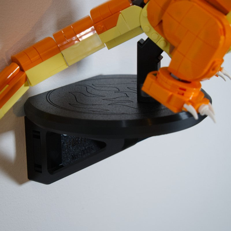 Charizard z Zestawu 72153 - Uchwyt Na Ścianę Wieszak Naścienny Na LEGO