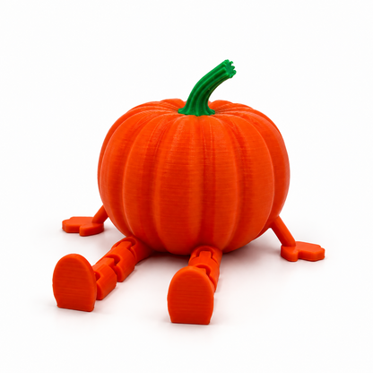 Dynia Halloween z Ruchomymi Nogami Figurka Jesienna Dekoracja Ozdoba