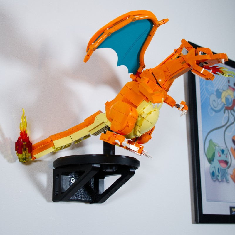 Charizard z Zestawu 72153 - Uchwyt Na Ścianę Wieszak Naścienny Na LEGO