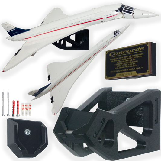 Uchwyt na ścianę trzy pozycje na zestaw LEGO Concorde 10318