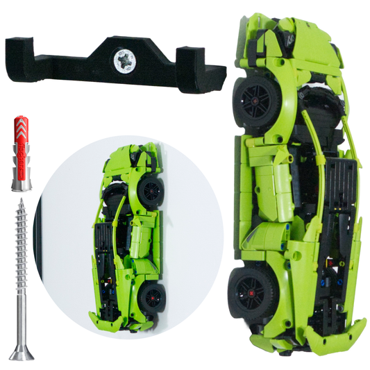 Uchwyt pionowy naścienny na ścianę na zestaw LEGO LAMBORGHINI HURACAN 42161