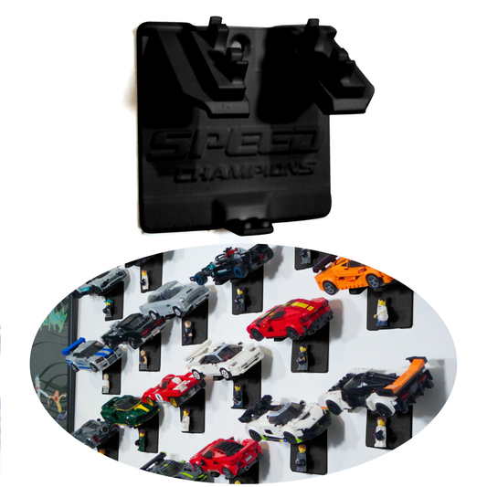 Uchwyt uniwersalny na ścianę naścienny na LEGO SPEED CHAMPIONS auta + Zestaw montażowy