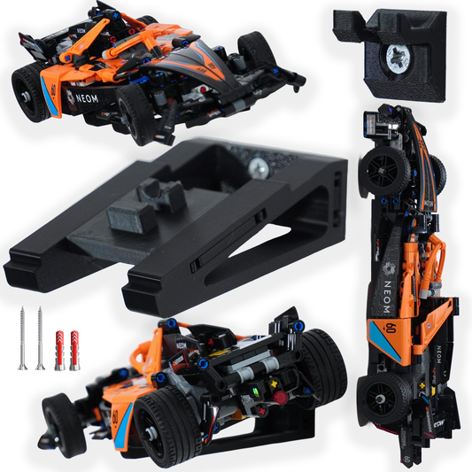 Zestaw uchwytów naścienny na ścianę wieszak na zestaw LEGO NEOM MCLAREN FORMULA E - 42169