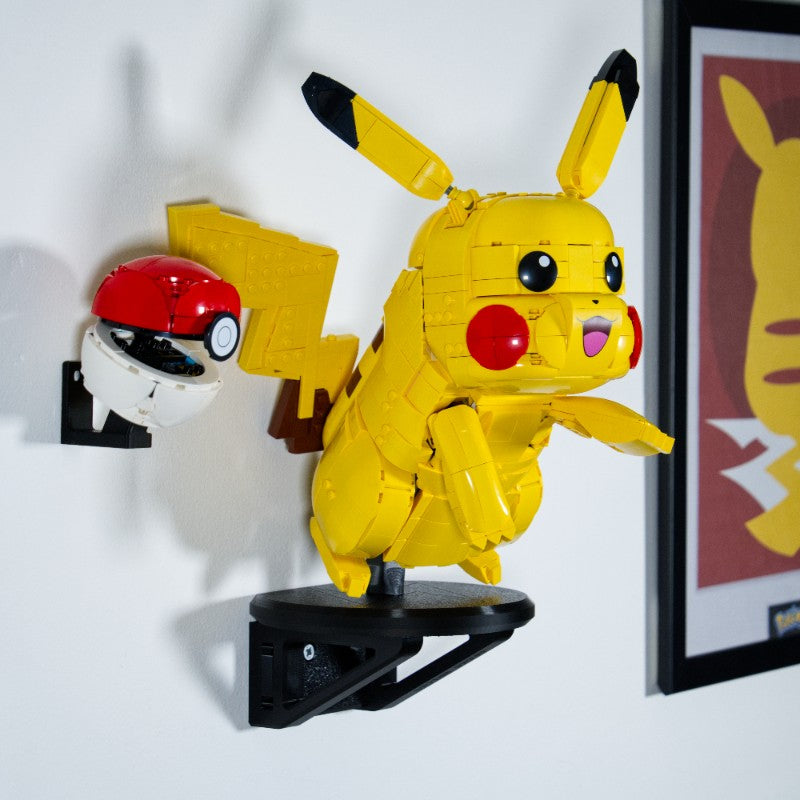 Pikachu i Pokeball 72152 - Uchwyt Na Ścianę Wieszak Naścienny Na LEGO