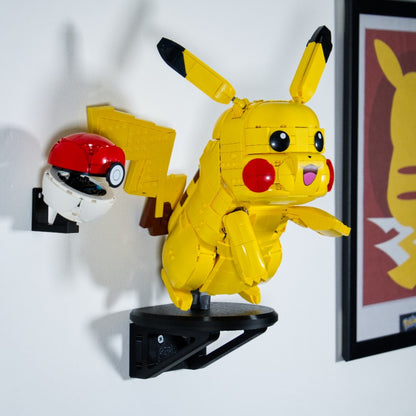 Pikachu i Pokeball 72152 - Uchwyt Na Ścianę Wieszak Naścienny Na LEGO