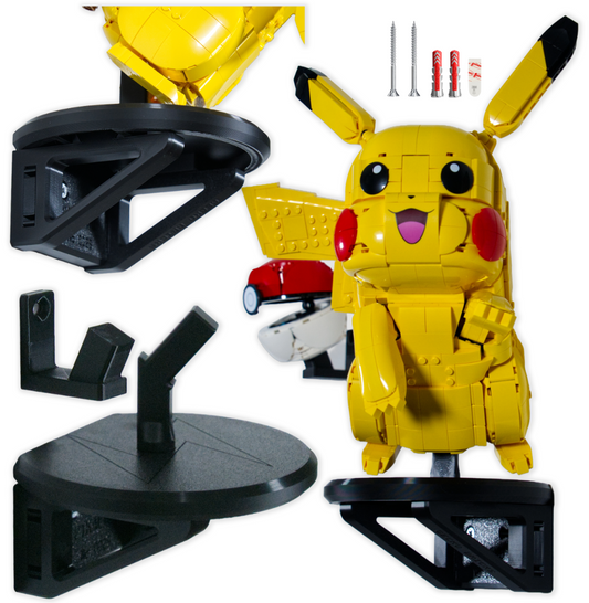 Pikachu i Pokeball 72152 - Uchwyt Na Ścianę Wieszak Naścienny Na LEGO