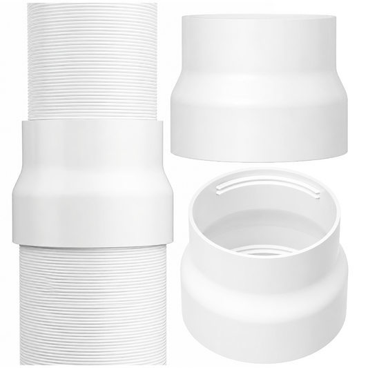 Złącze Redukcyjne Do Rur Klimatyzatora Przenośnego 15cm / 13cm LELEMAKERS