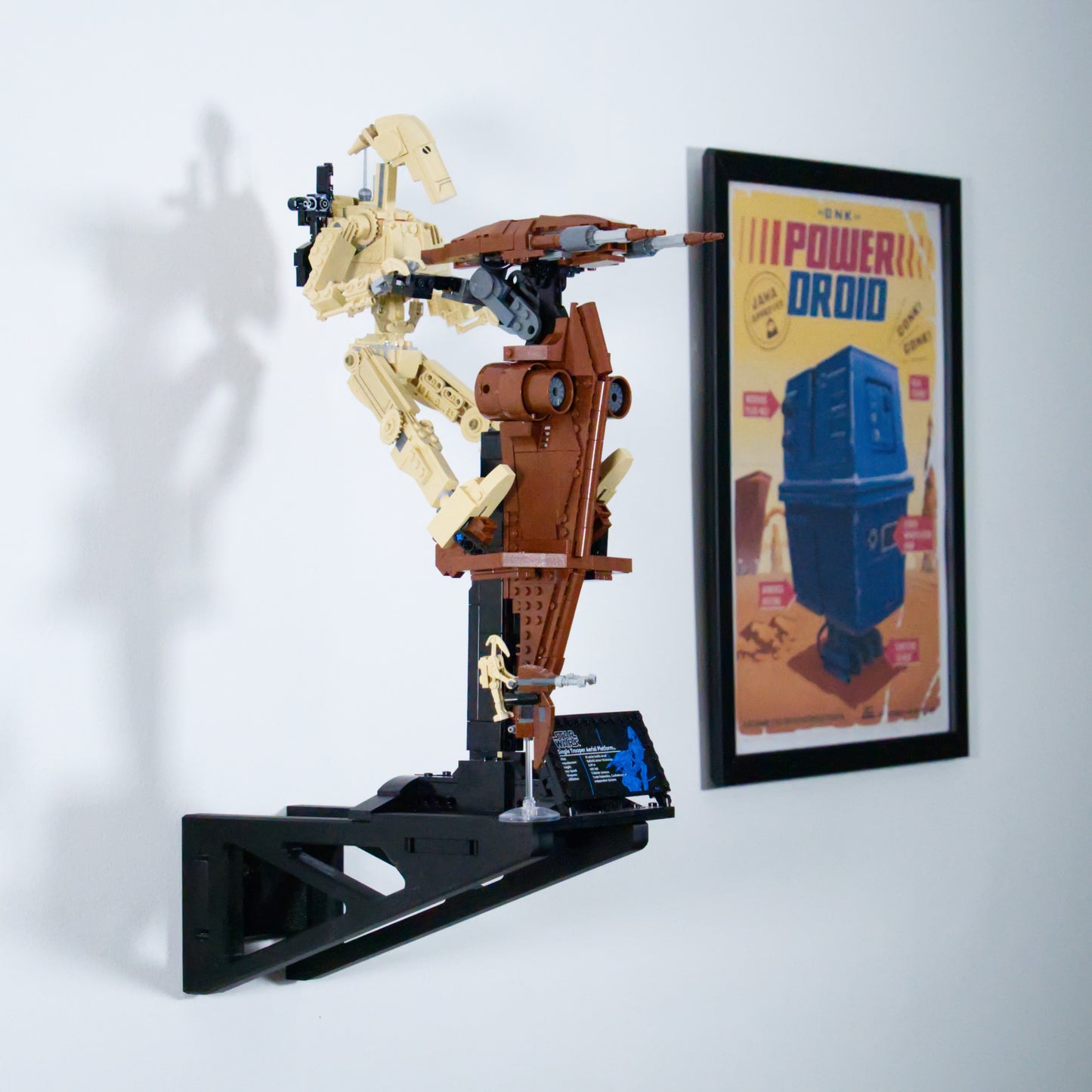Droid Bojowy z Platformą STAP 75428 - Uchwyt Na Ścianę Wieszak Na LEGO