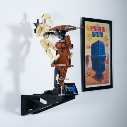 Droid Bojowy z Platformą STAP 75428 - Uchwyt Na Ścianę Wieszak Na LEGO