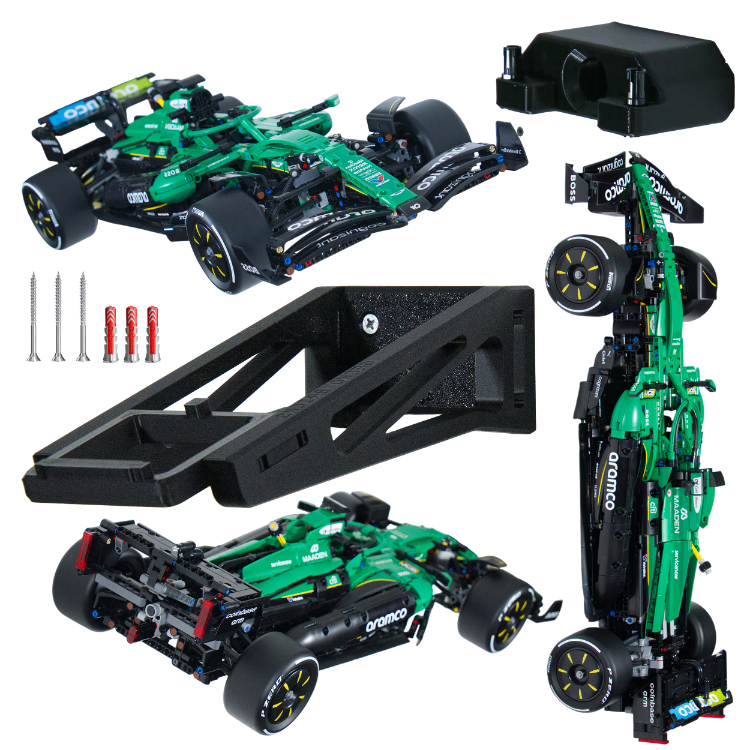 Aston Martin F1 42240 - Uchwyt Na Ścianę Na LEGO Formułę - Poziomy Pionowy