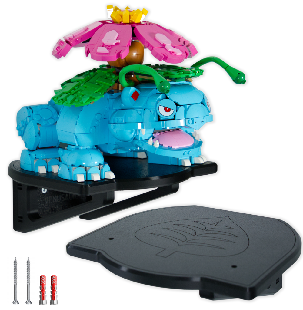 Venusaur z Zestawu 72153 - Uchwyt Na Ścianę Wieszak Naścienny Na LEGO