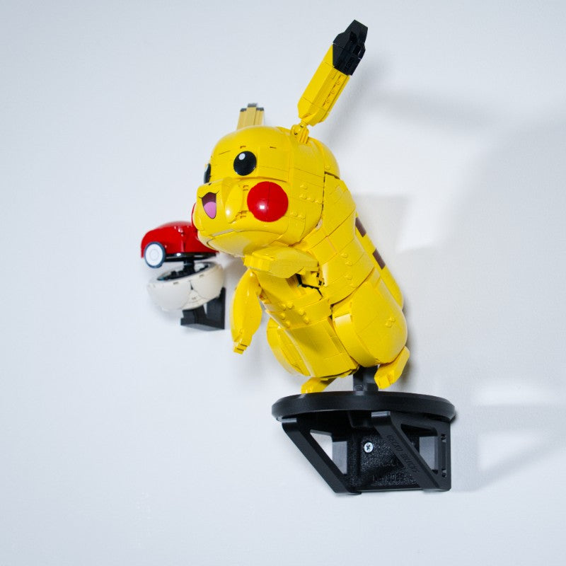 Pikachu i Pokeball 72152 - Uchwyt Na Ścianę Wieszak Naścienny Na LEGO