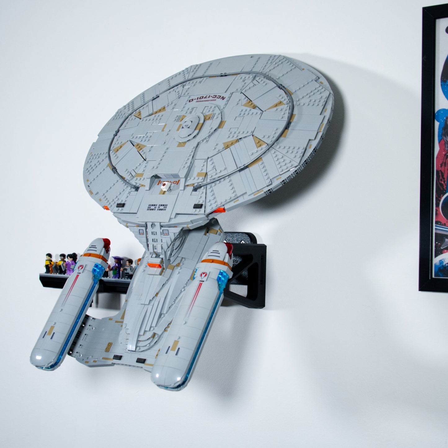 Star Trek: U.S.S. Enterprise NCC-1701-D 10356 - Uchwyt Na Ścianę Na LEGO