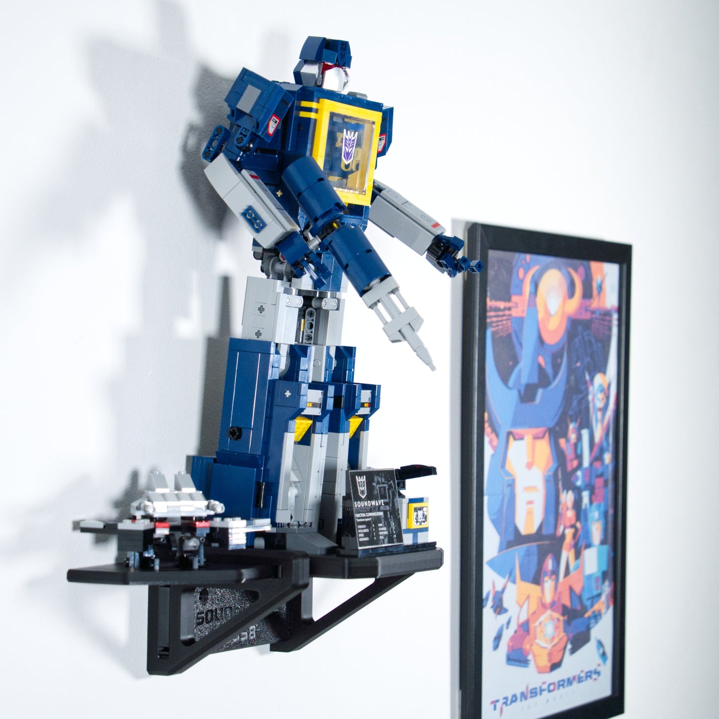 Transformers Soundwave 10358 - Uchwyt Na Ścianę Wieszak Naścienny Na LEGO