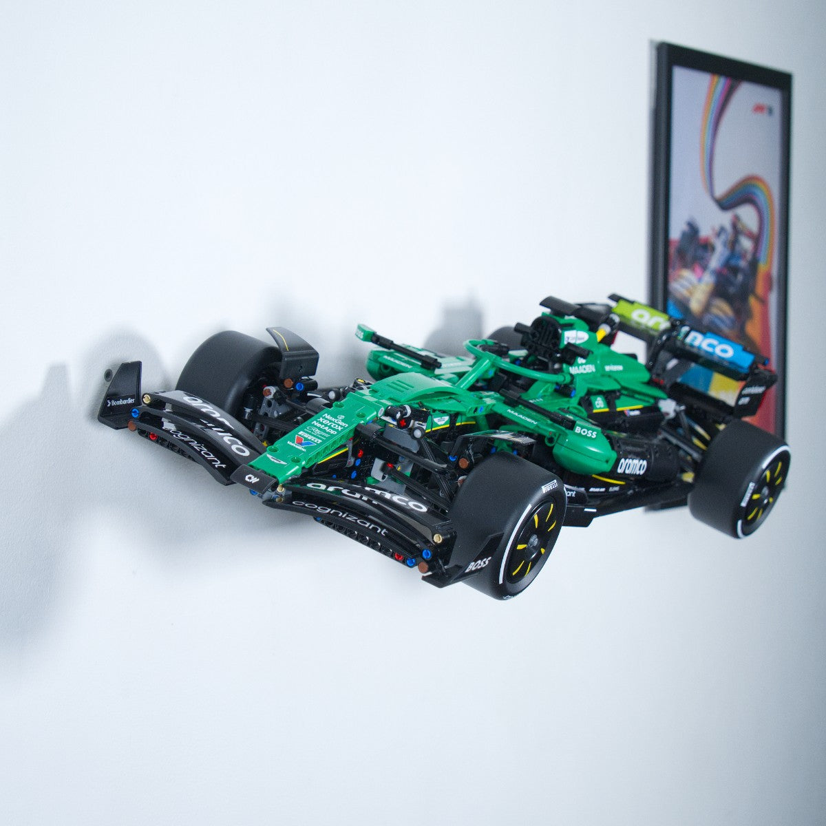 Aston Martin F1 42240 - Uchwyt Na Ścianę Na LEGO Formułę - Poziomy Pionowy