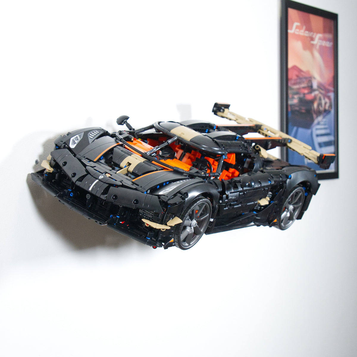 Koenigsegg Sadair's Spear 42232 - Uchwyt Na Ścianę Na LEGO- Poziomy Pionowy