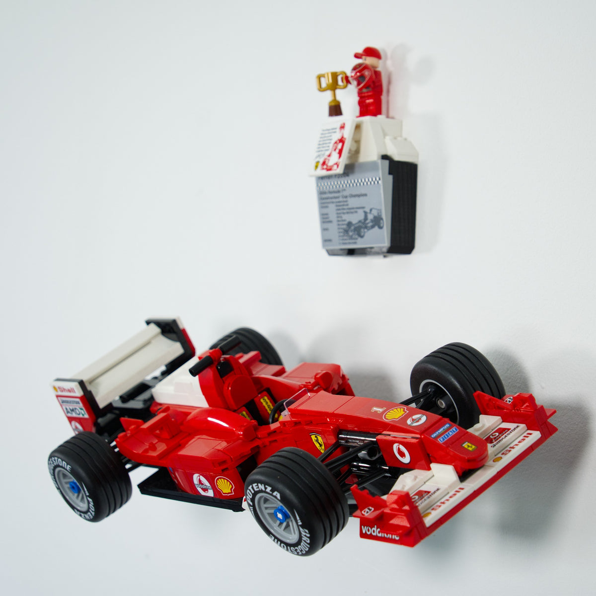 Ferrari F1 Schumacher 11375 - Uchwyt Na Ścianę Wieszak na LEGO Bolid