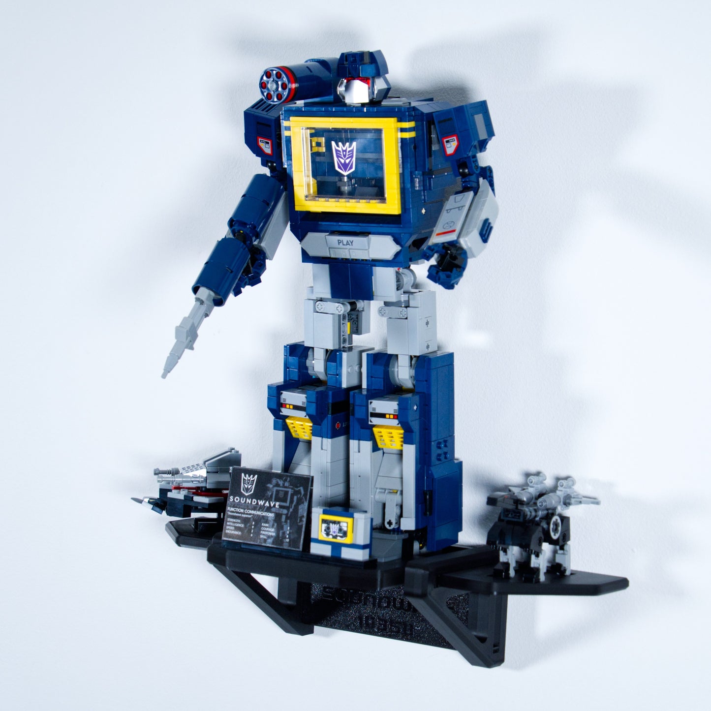 Transformers Soundwave 10358 - Uchwyt Na Ścianę Wieszak Naścienny Na LEGO