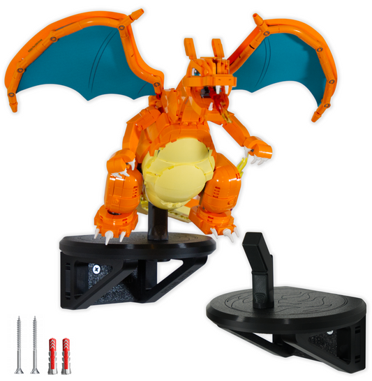 Charizard z Zestawu 72153 - Uchwyt Na Ścianę Wieszak Naścienny Na LEGO
