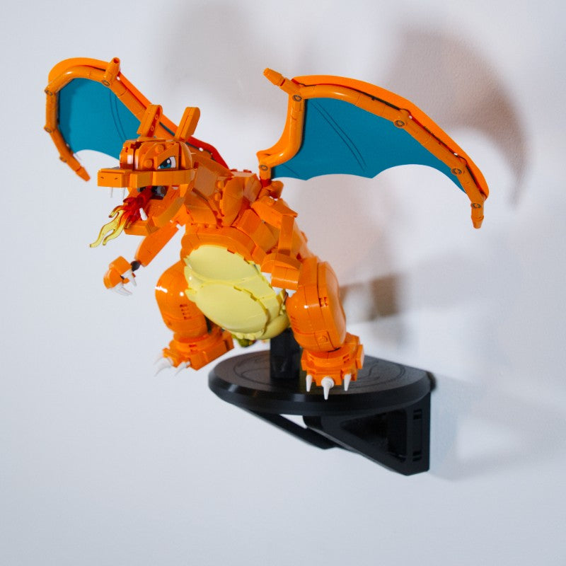 Charizard z Zestawu 72153 - Uchwyt Na Ścianę Wieszak Naścienny Na LEGO